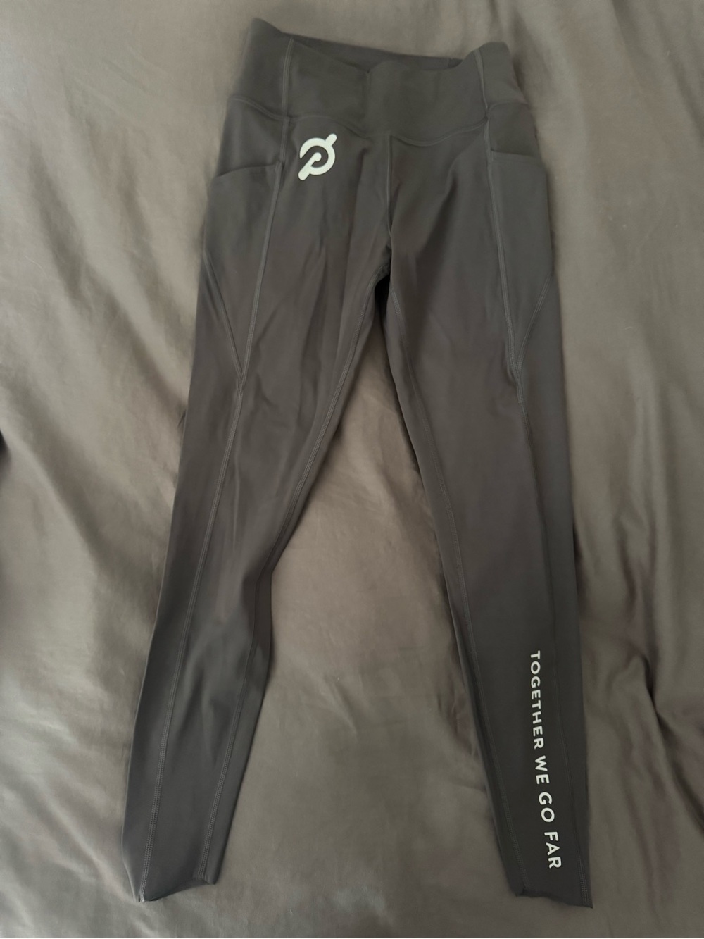 Peloton Gray Tulip Hem Leggings - S